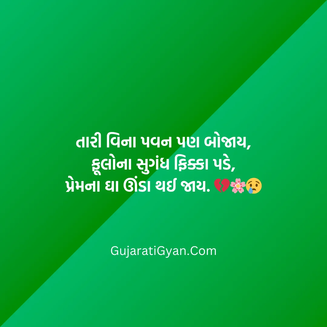 Sad Shayari In Gujarati